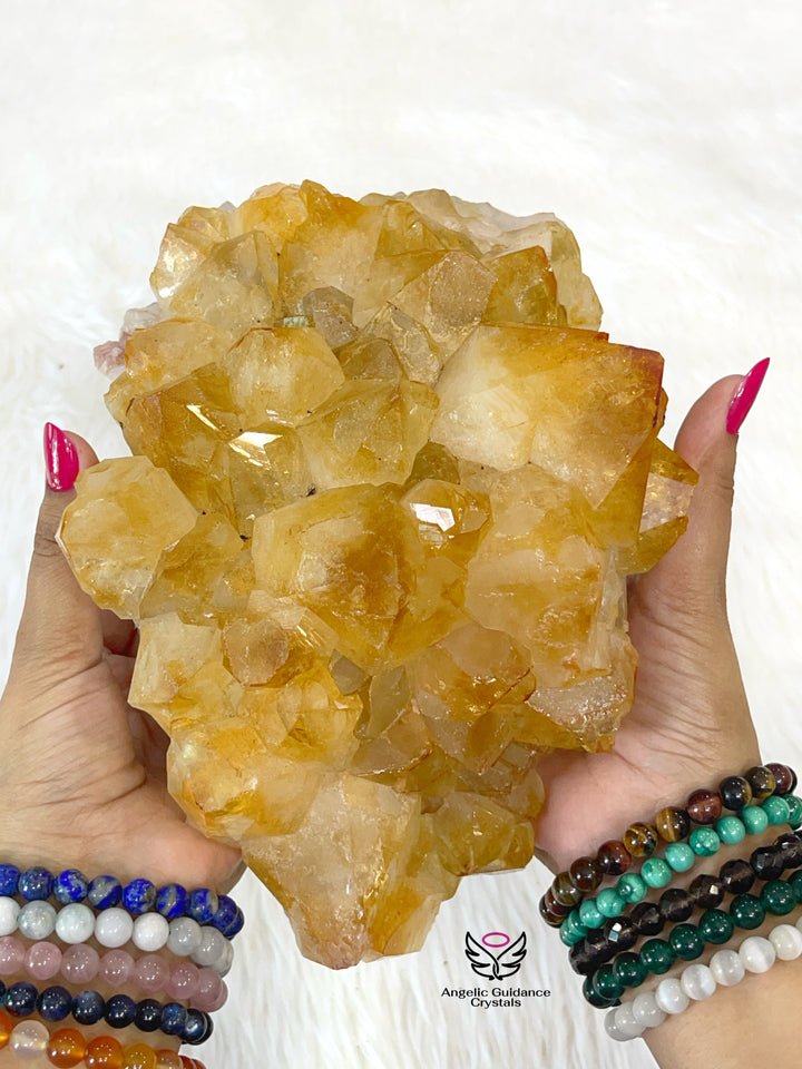 Citrine Cluster Xl Size 4