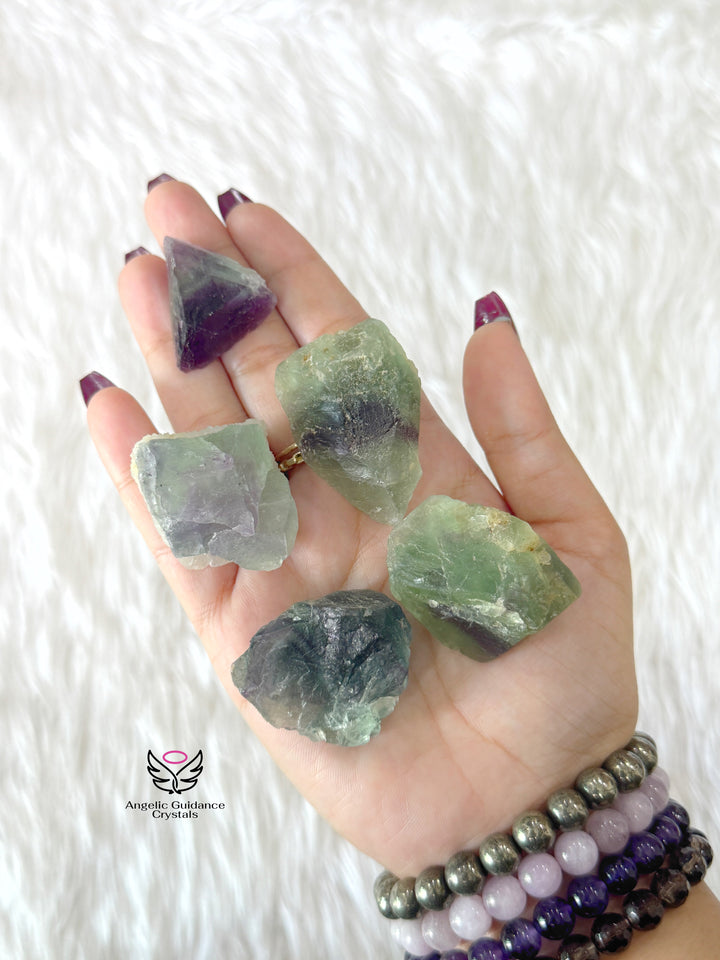Rainbow Fluorite Raw Stone Small