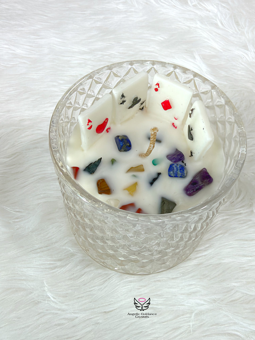 Rainbow Crystal Chips Ace Jar Candle