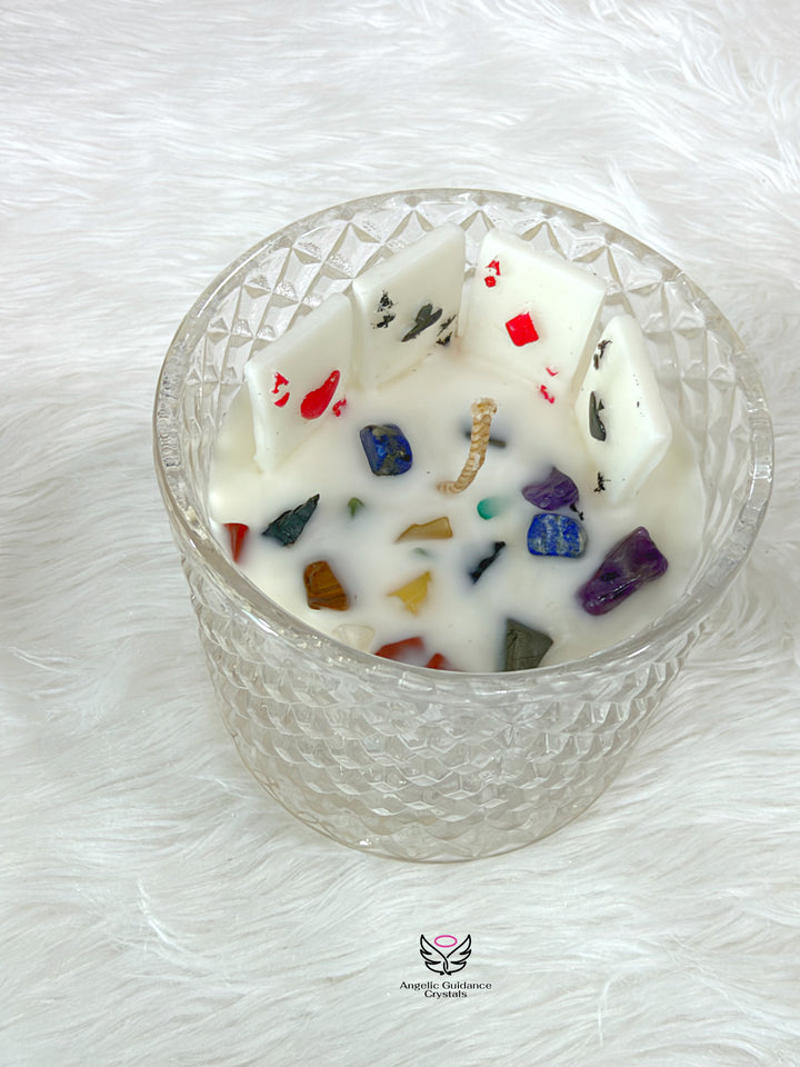 Rainbow Crystal Chips Ace Jar Candle