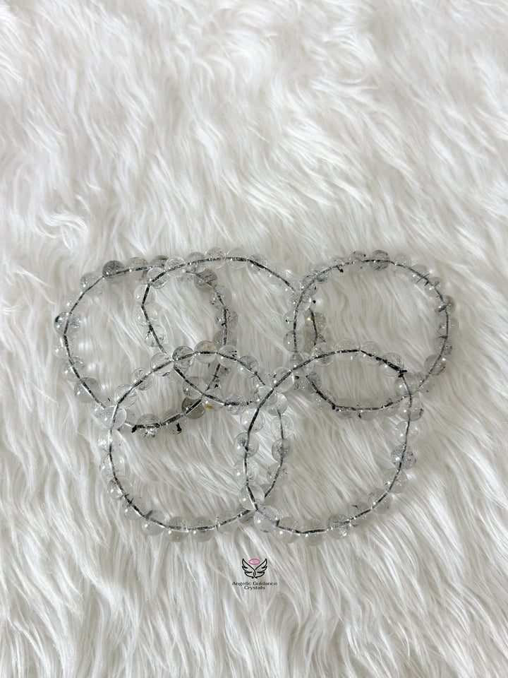 Herkimer Diamond Quartz Bracelet 8mm