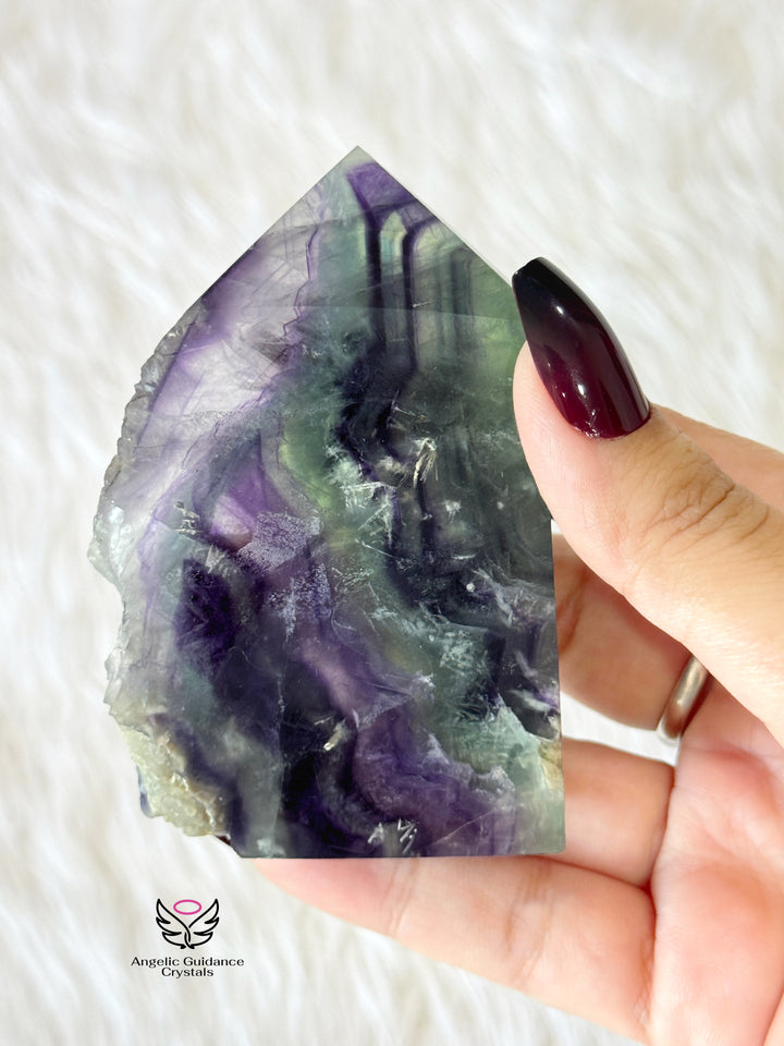 Rainbow Fluorite Raw Tower