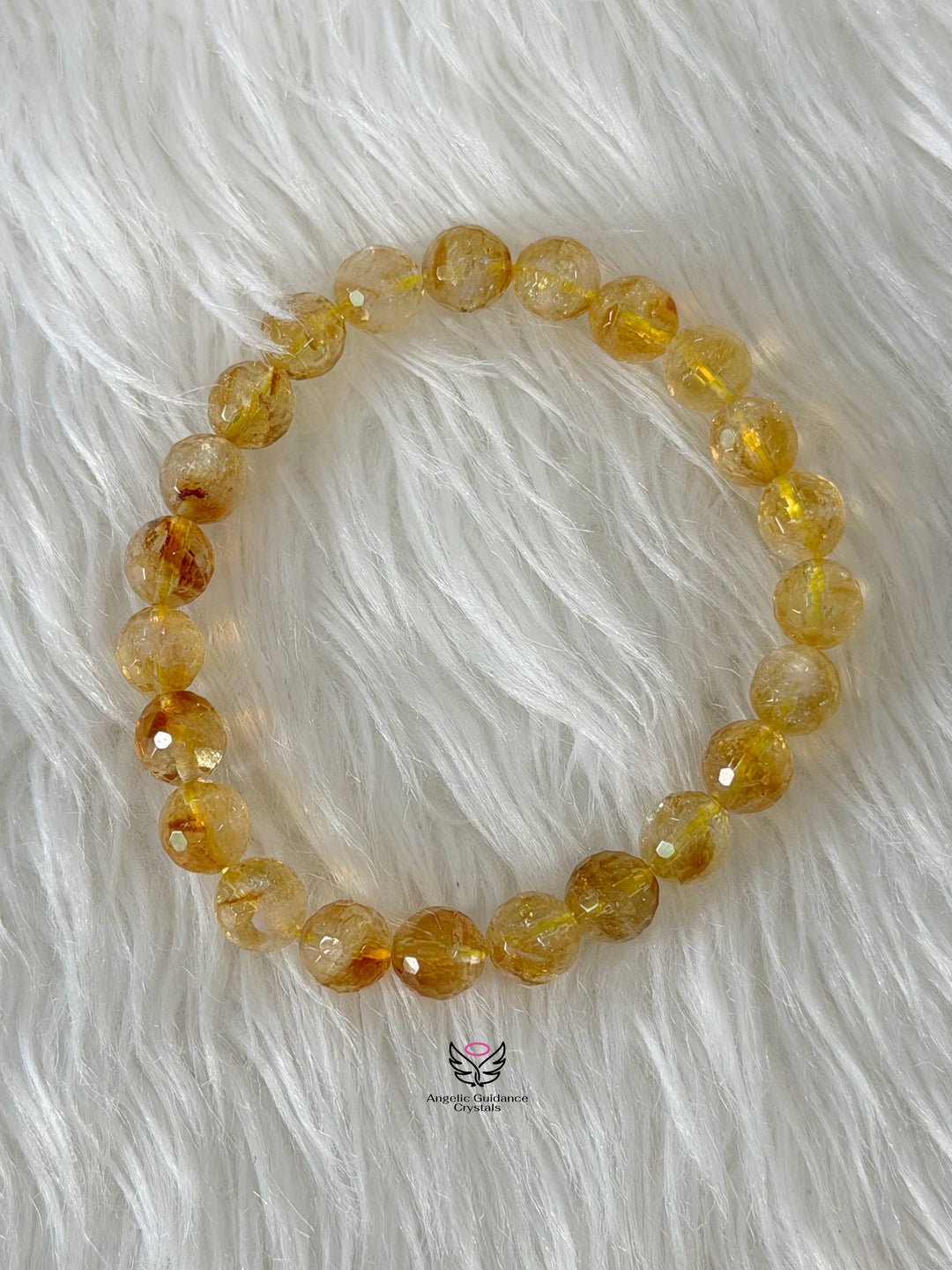 Citrine Faceted Bracelet 8mm Aaa