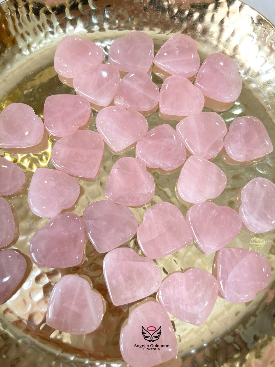 Rose Quartz Heart Small AA