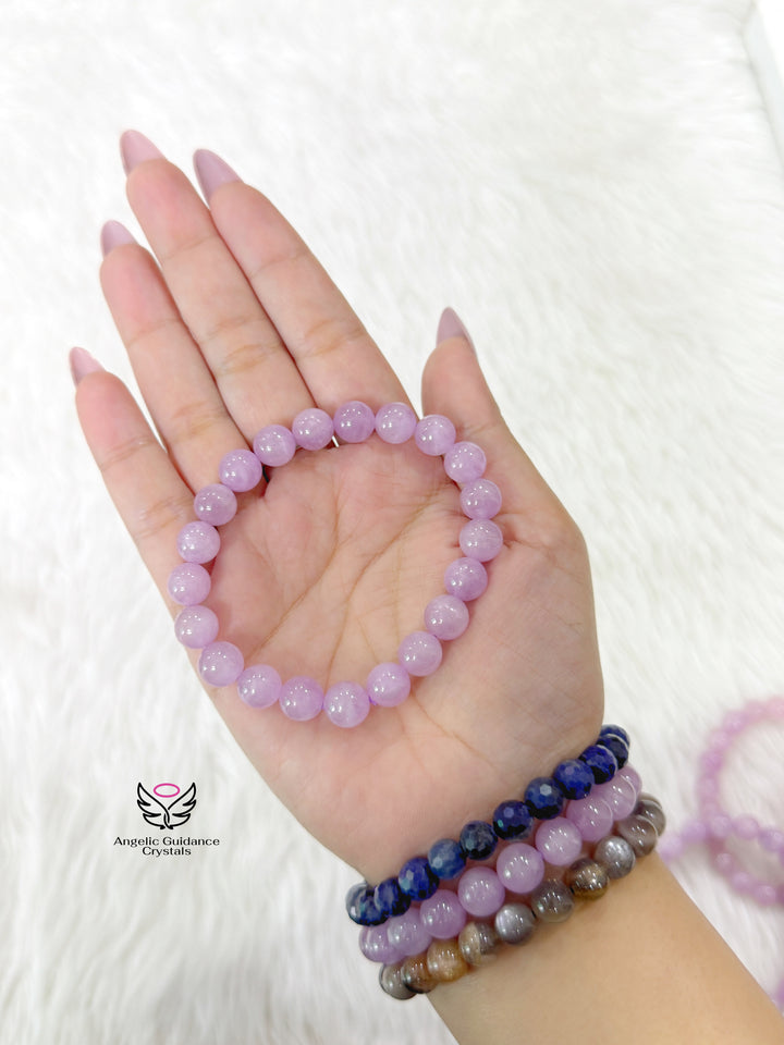 Kunzite Bracelet Aaa 9mm