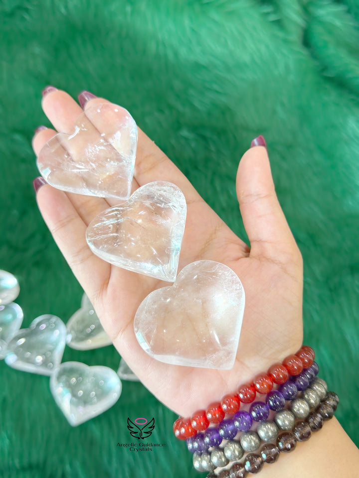 Clear Quartz Heart