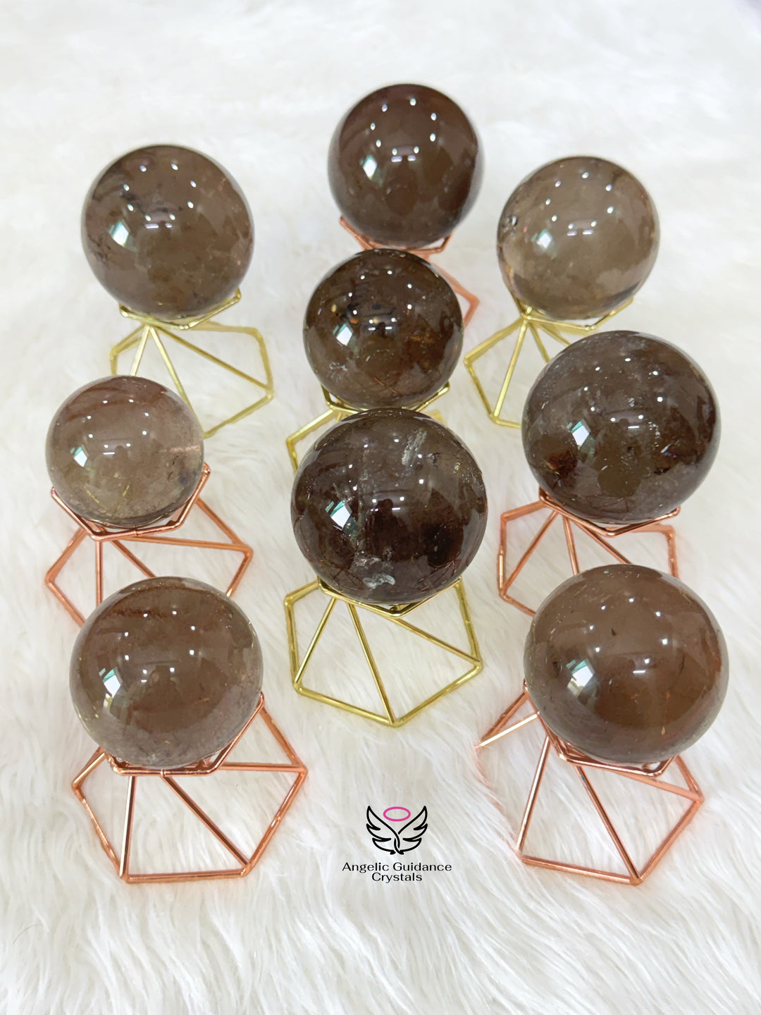 Smoky Quartz Sphere Large Aaa