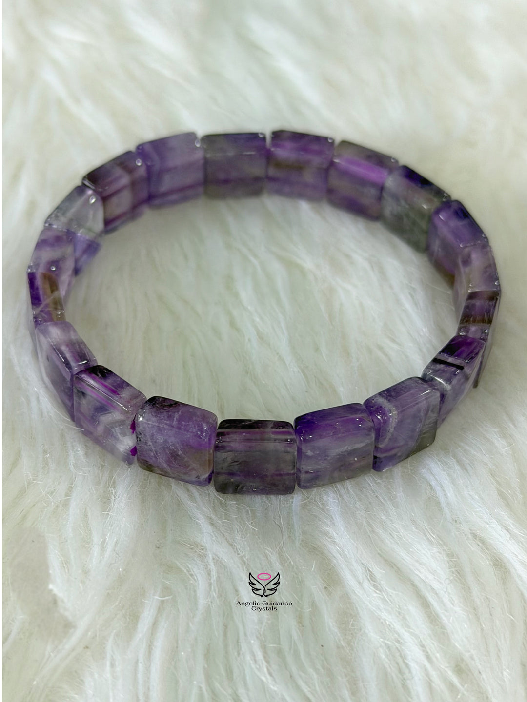 Amethyst Pyramid Bracelet