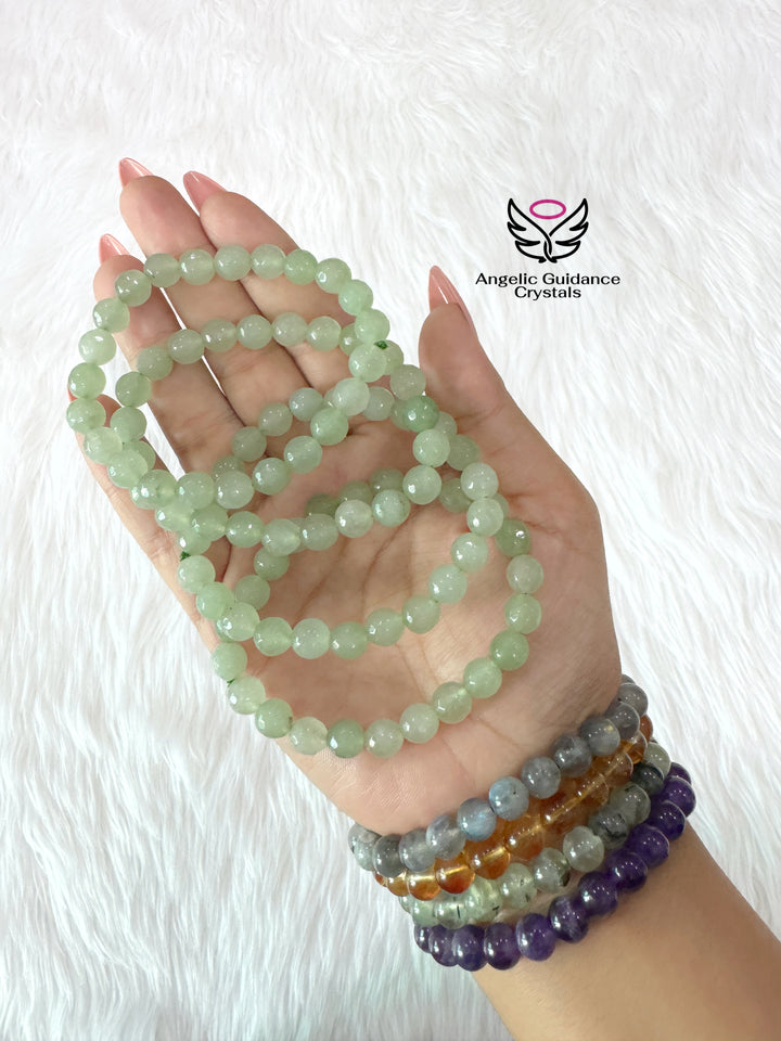 Green Aventurine Faceted Bracelet