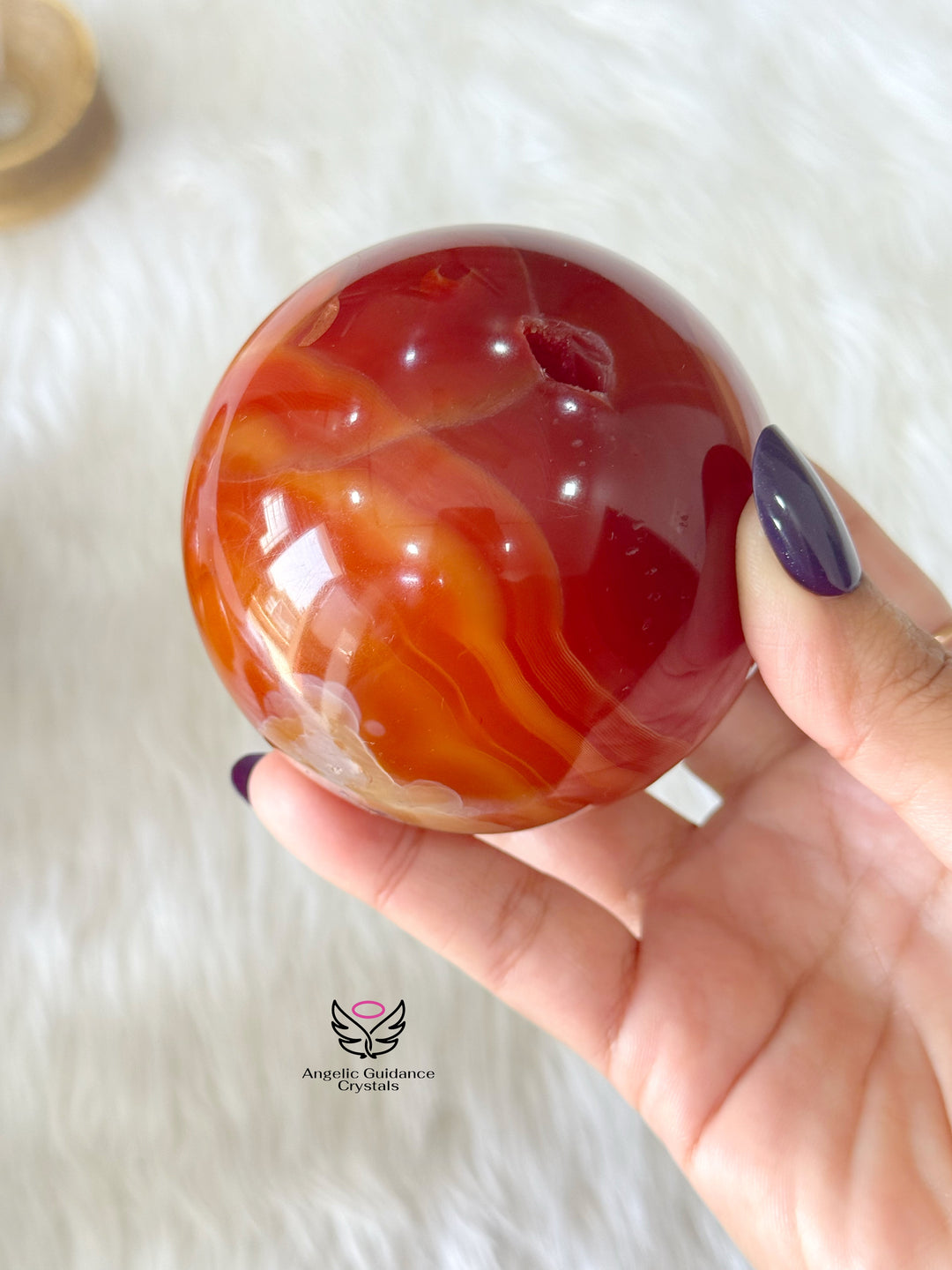 Carnelian Large Sphere