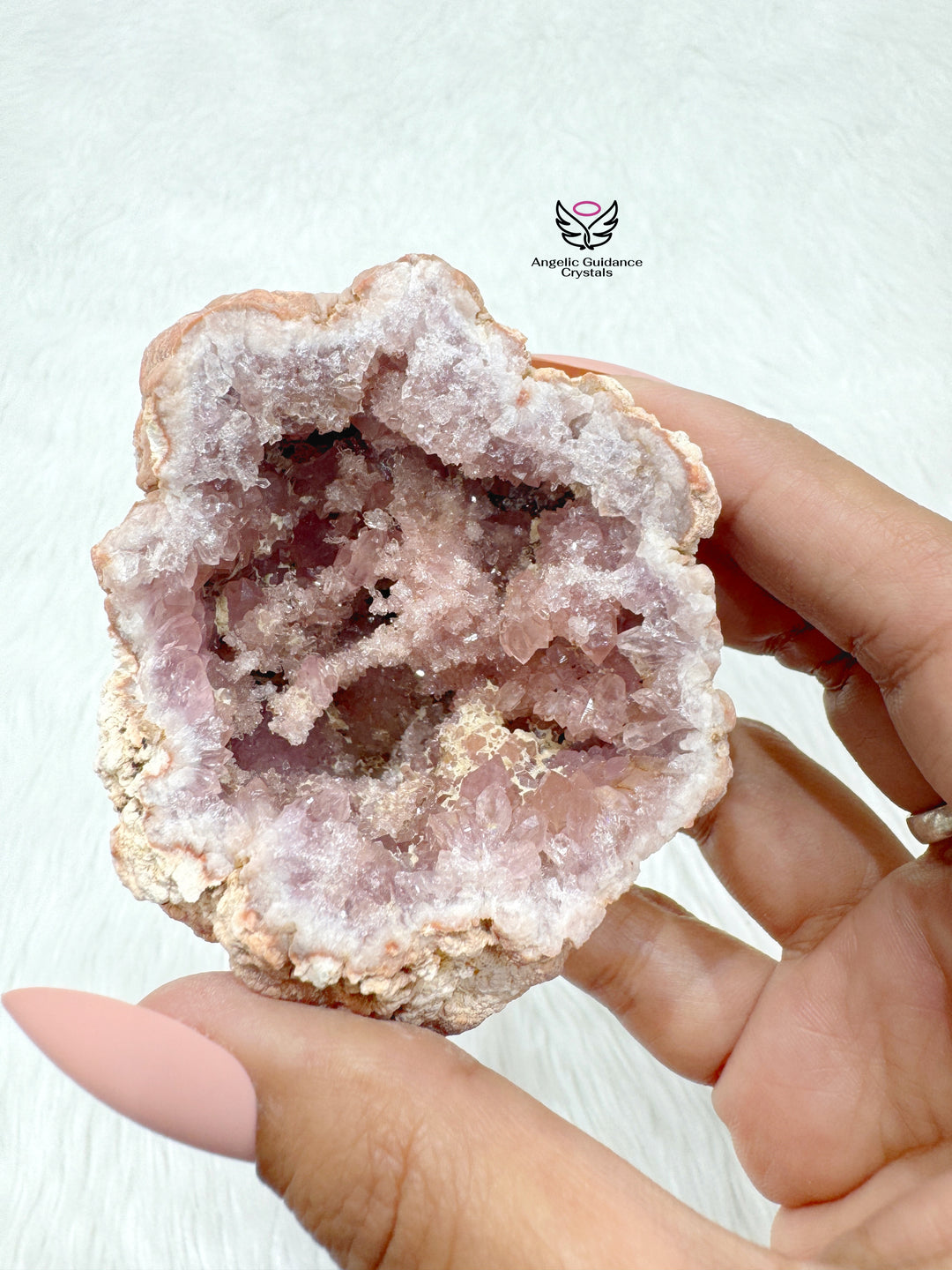 Pink Amethyst Cluster From Argentina