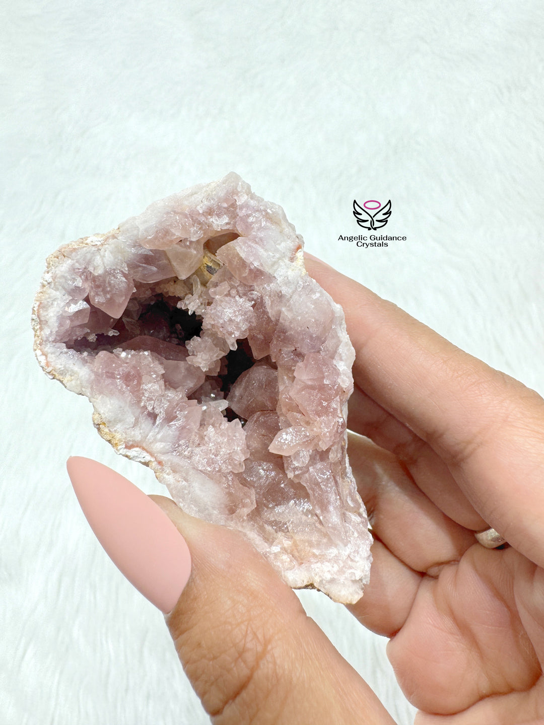 Pink Amethyst Cluster From Argentina