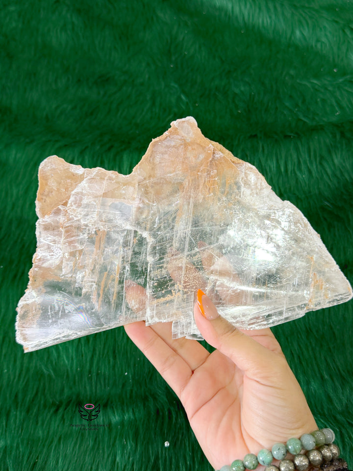 Selenite Transparent Raw Stone Xl 5