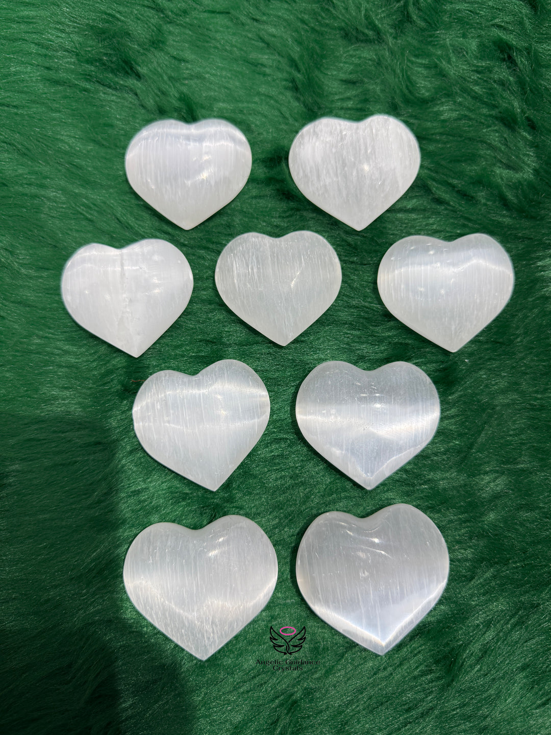 Selenite Heart Medium