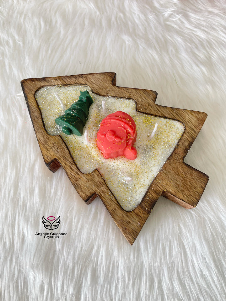 Christmas Wooden Tree Candle