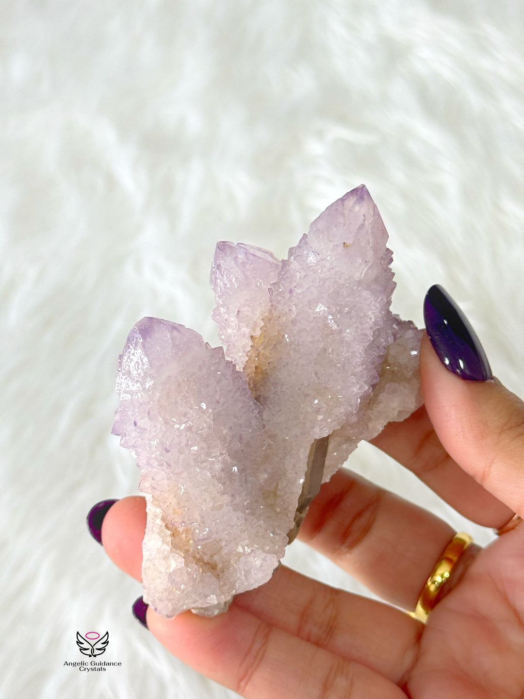 Amethyst With Spirit Quartz Cluster Large