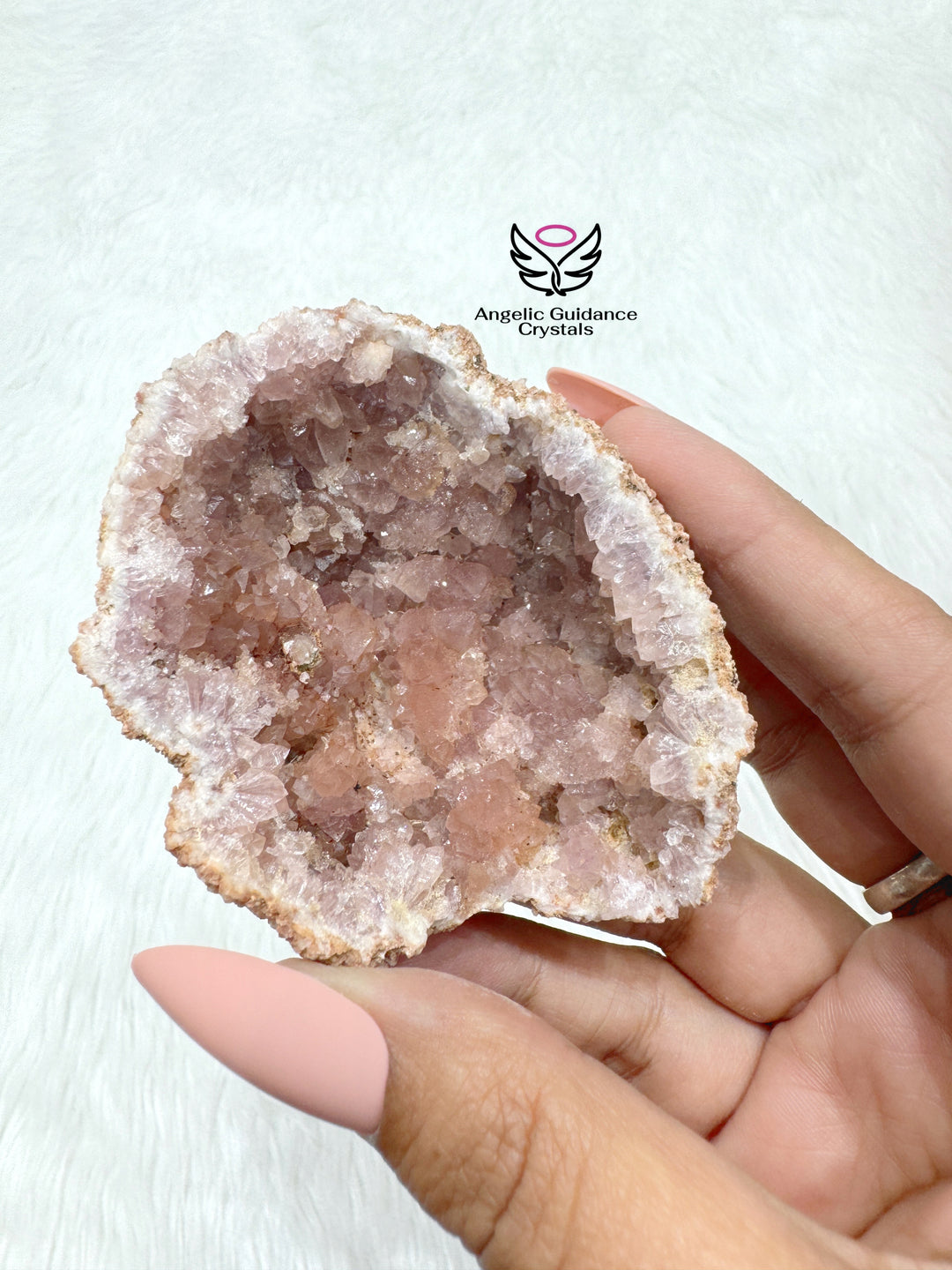 Pink Amethyst Cluster From Argentina