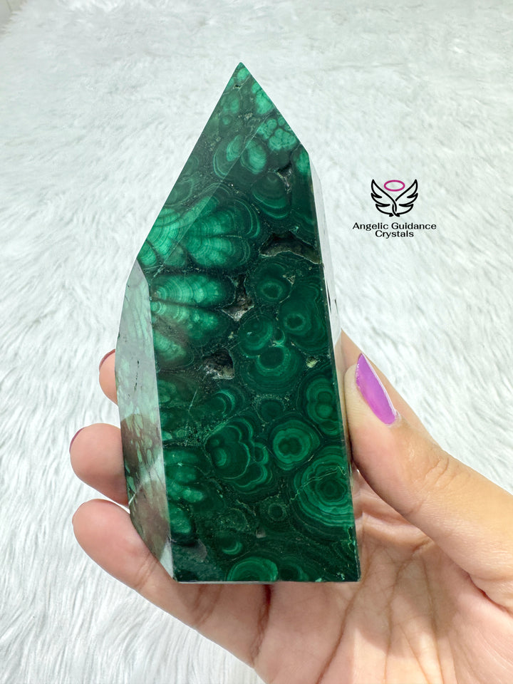 Malachite Natural Tower