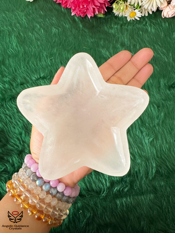 Selenite Star Bowl