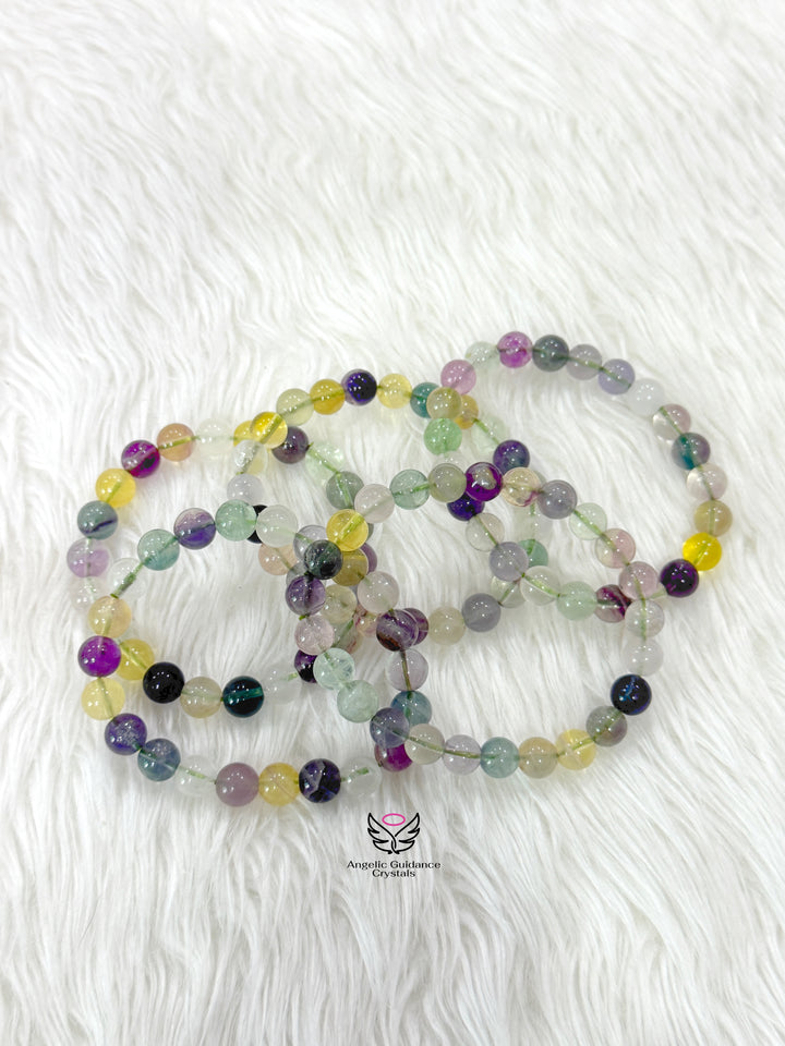 Multi Fluorite Bracelet 8mm