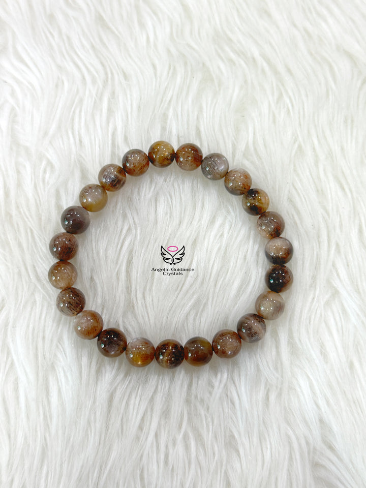 Sun Moonstone Bracelet 8mm