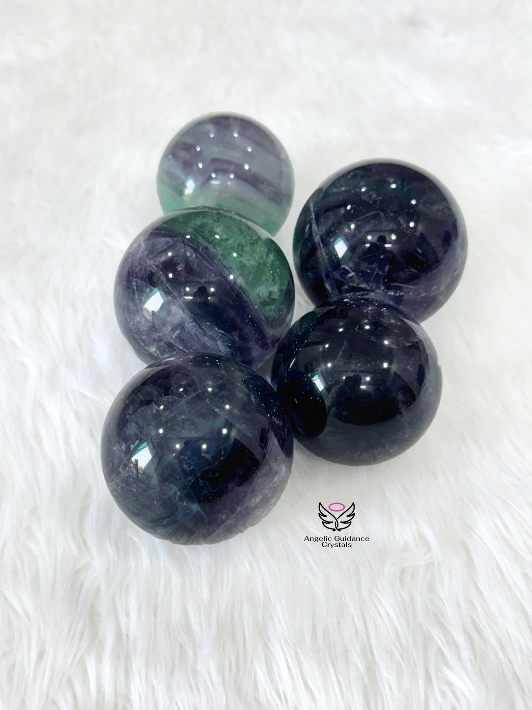 Rainbow Fluorite Sphere  Medium AAA