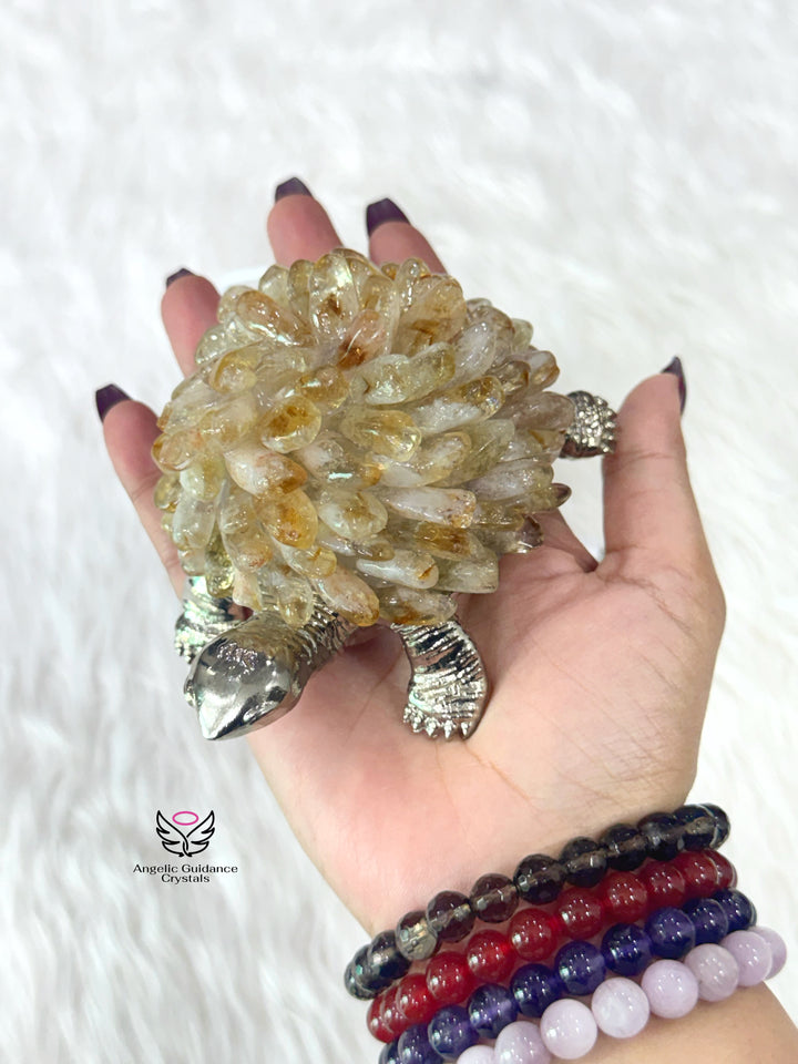 Citrine Tortoise Lamp