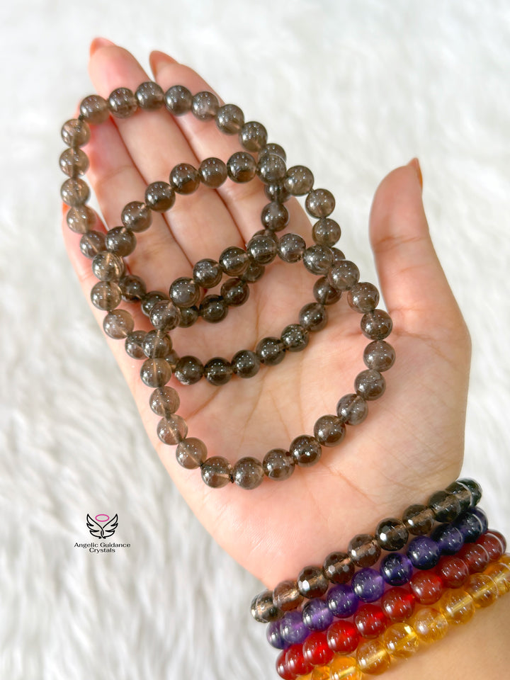 Smoky Quartz Bracelet 8mm