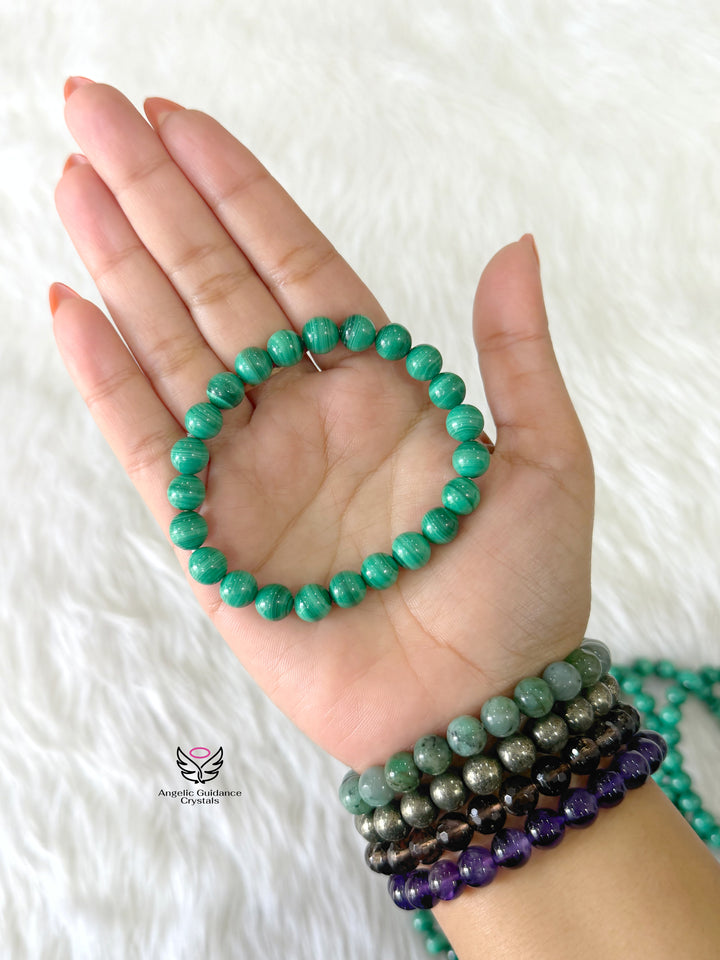 Malachite Bracelet 8mm Light