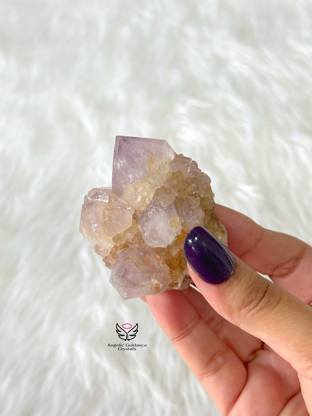 Amethyst With Spirit Quartz Cluster Large