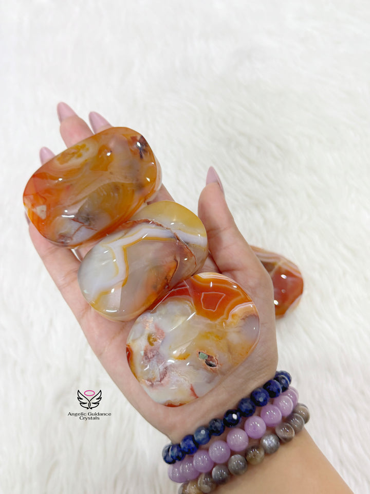 Carnelian Natural Palmstone Medium