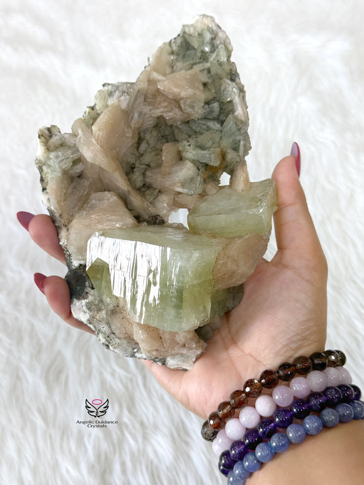 Green Apophyllite Cluster 