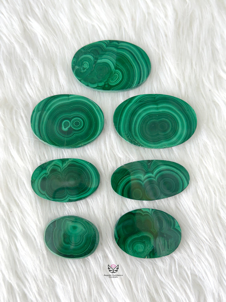 Malachite Slice Oval