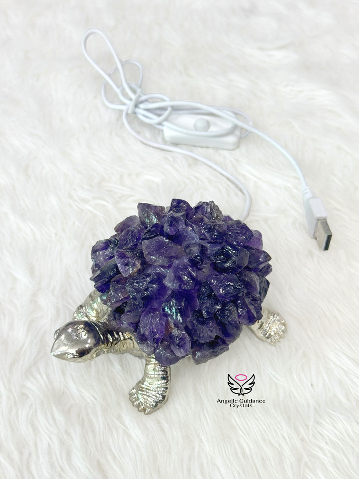 Amethyst Tortoise Lamp 3