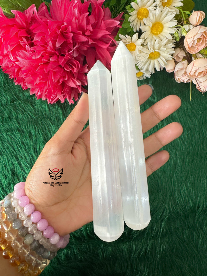 Selenite Crystal Wand