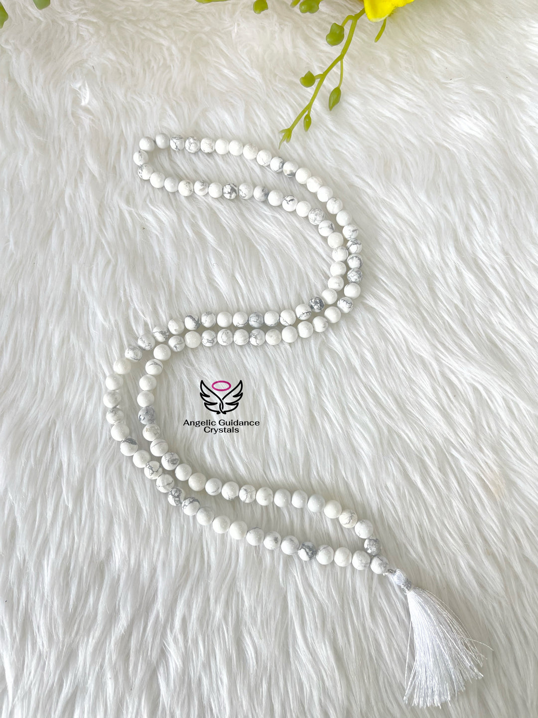 Howlite Round Mala 108 Beads