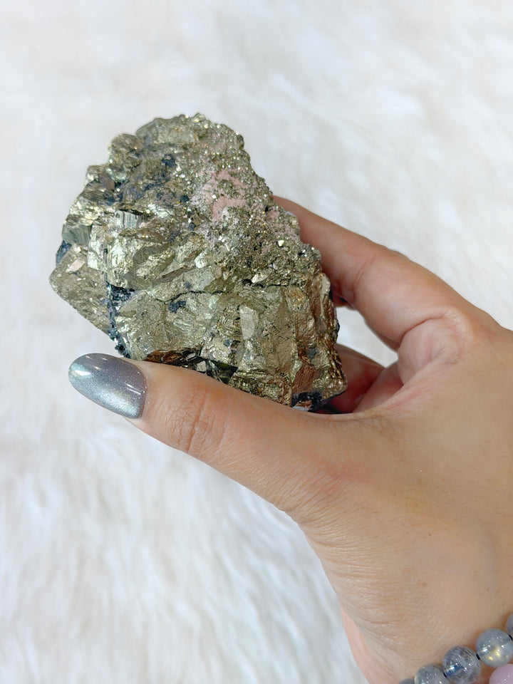 Pyrite Cubic Cluster With Sphalerite 12