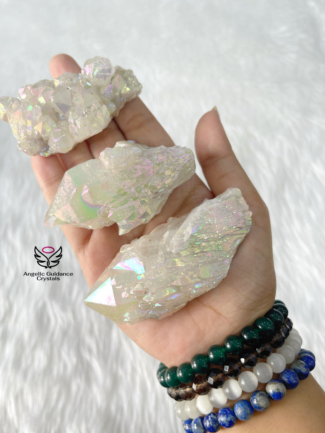 Angel Aura Quartz Cluster Small