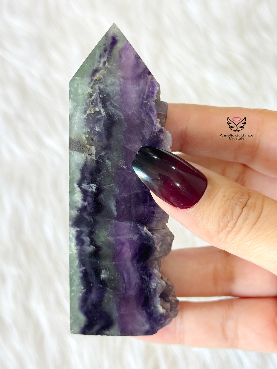 Rainbow Fluorite Raw Tower