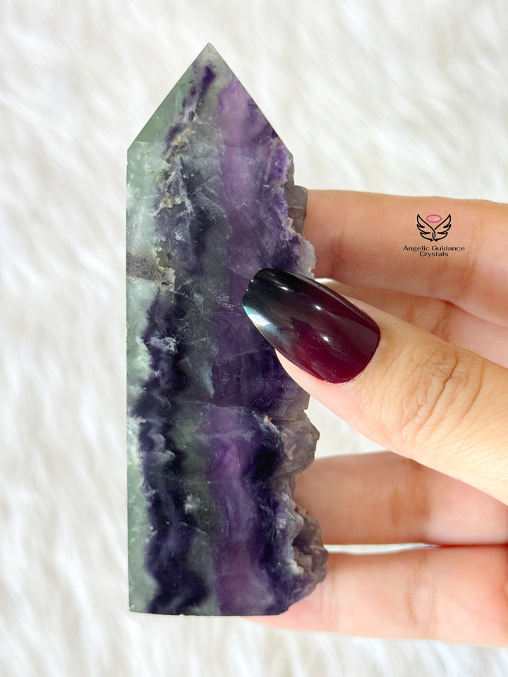 Rainbow Fluorite Raw Tower