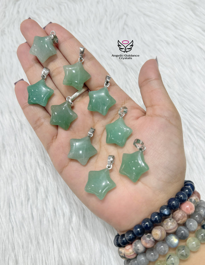 Green Aventurine Star Pendant