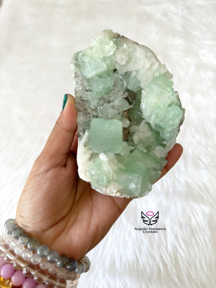 Green Apophyllite Cluster Large #2