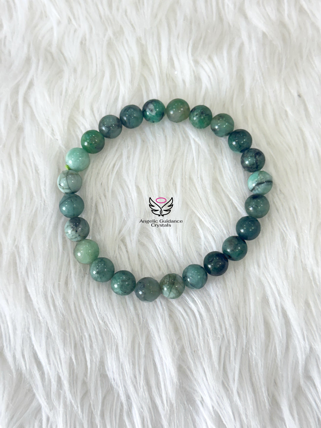 Emerald Natural Bracelet 8mm