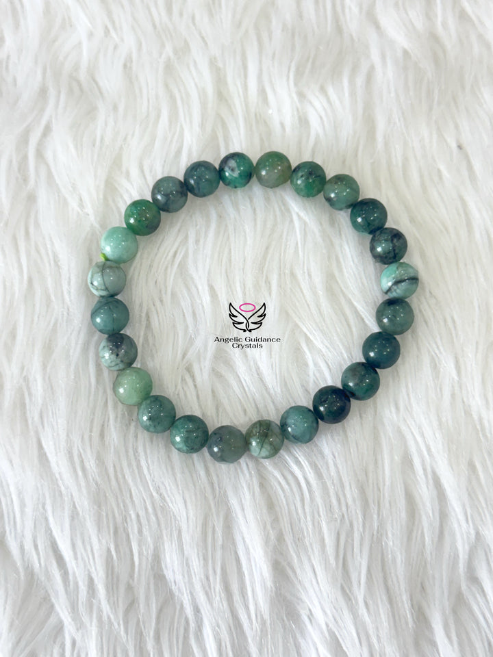 Emerald Natural Bracelet 8mm