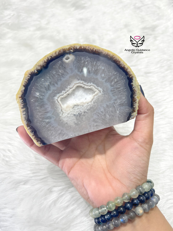 Agate Druzy Geode Freeform Medium / Large