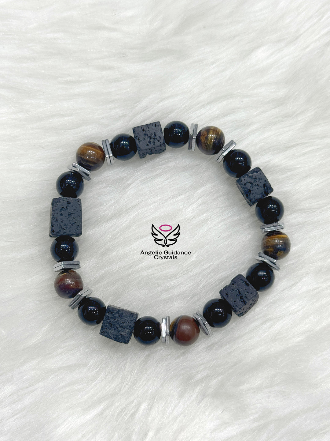 Triple Protection Bracelet With Lava