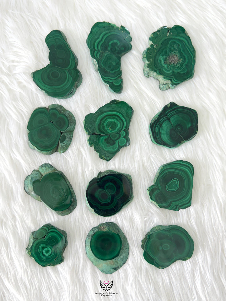 Malachite Raw Slice Small