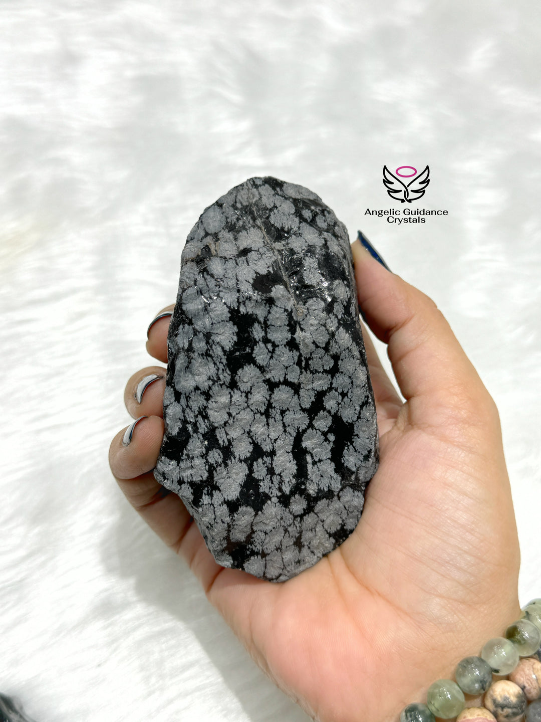 Snowflake Obsidian Raw Stone From Armenia