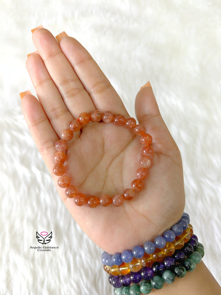 Sunstone Bracelet AAA 8mm