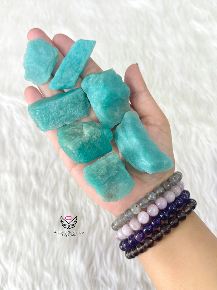 Amazonite Raw Stone Small Aaa